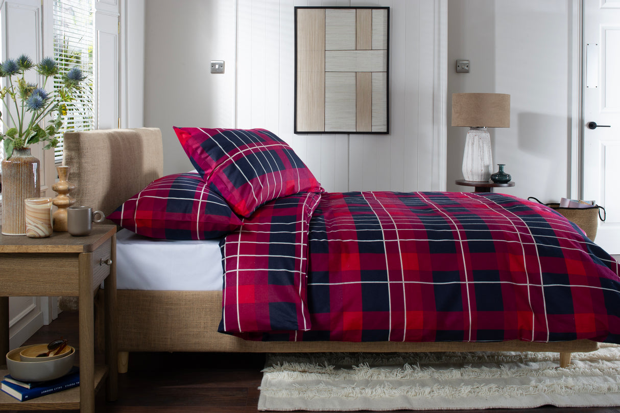 The Lyndon Company Stavanger Mountain 100% Brushed Cotton Duvet Set