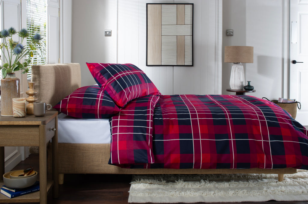 The Lyndon Company Stavanger Mountain 100% Brushed Cotton Duvet Set