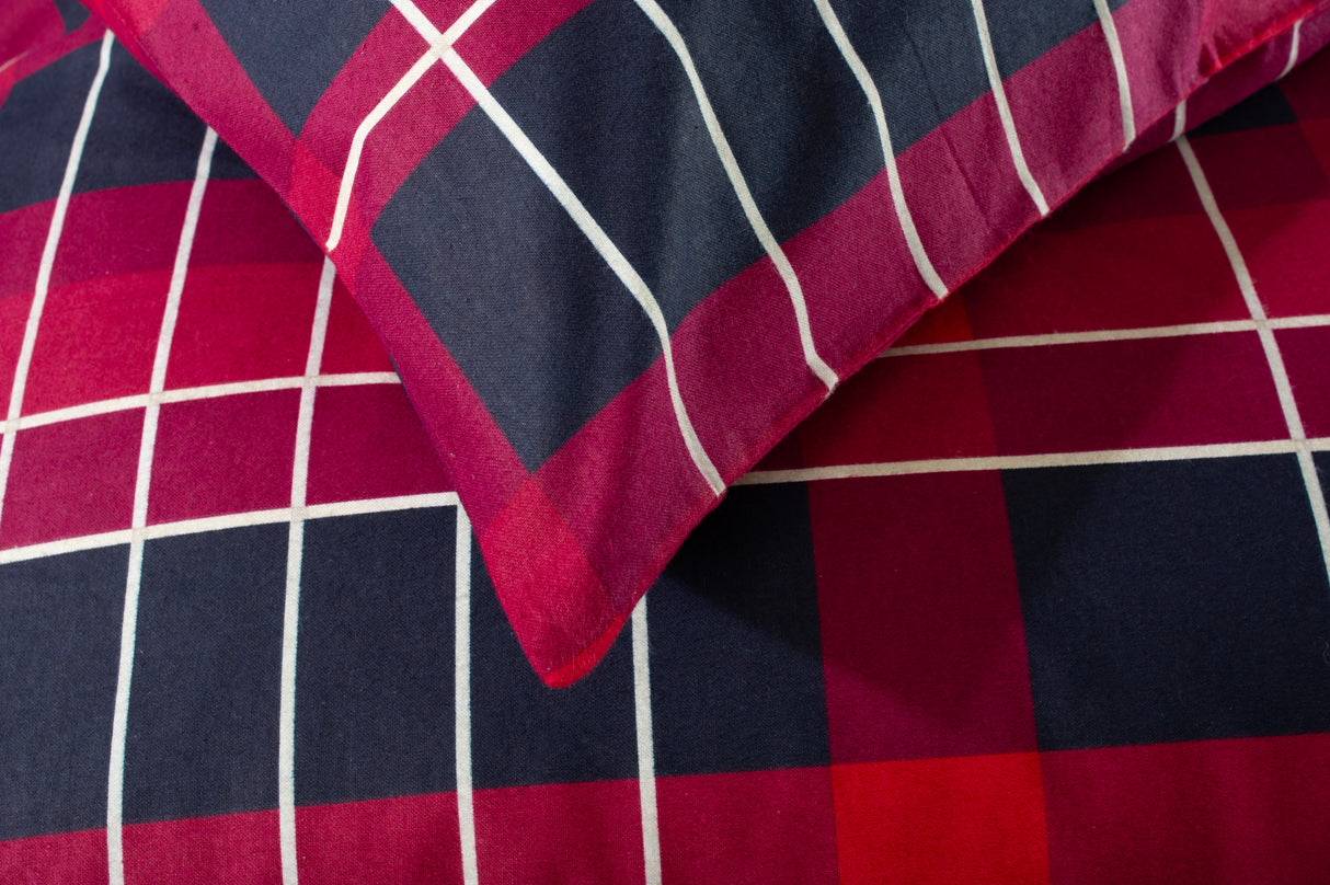 The Lyndon Company Stavanger Mountain 100% Brushed Cotton Duvet Set