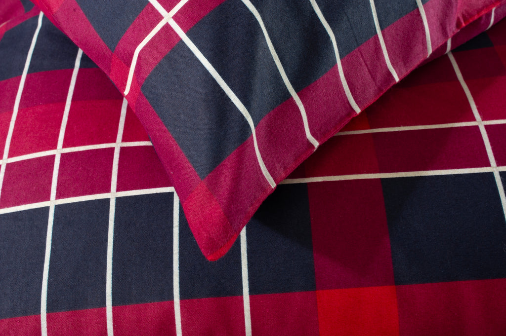 The Lyndon Company Stavanger Mountain 100% Brushed Cotton Duvet Set