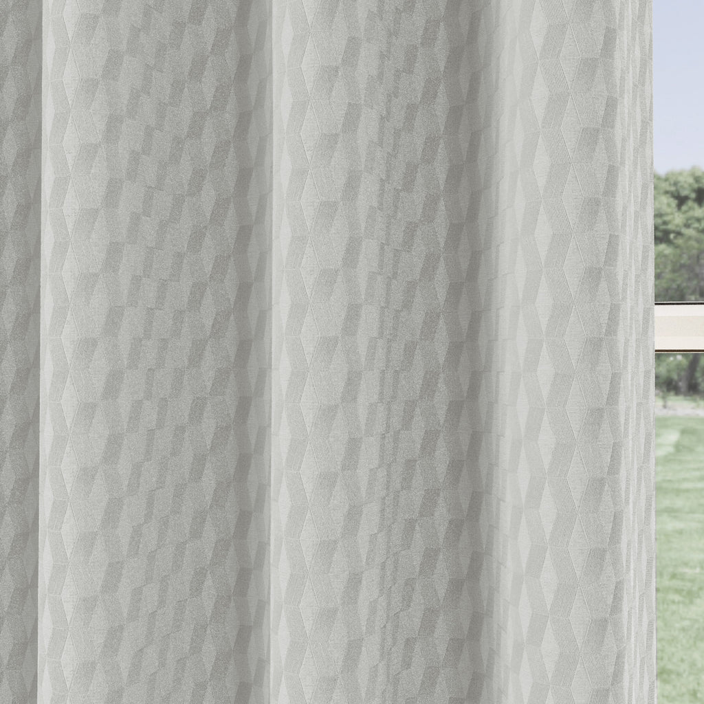 Tyrone Tokyo Soft Velvet Embossed Eyelet Curtains
