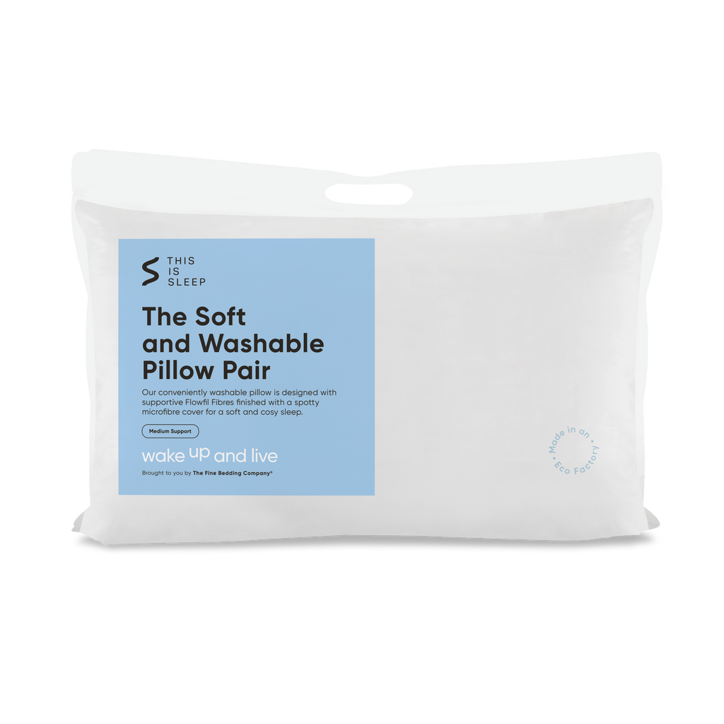The Fine Bedding Company This is Sleep Soft and Washable Pillow Pair