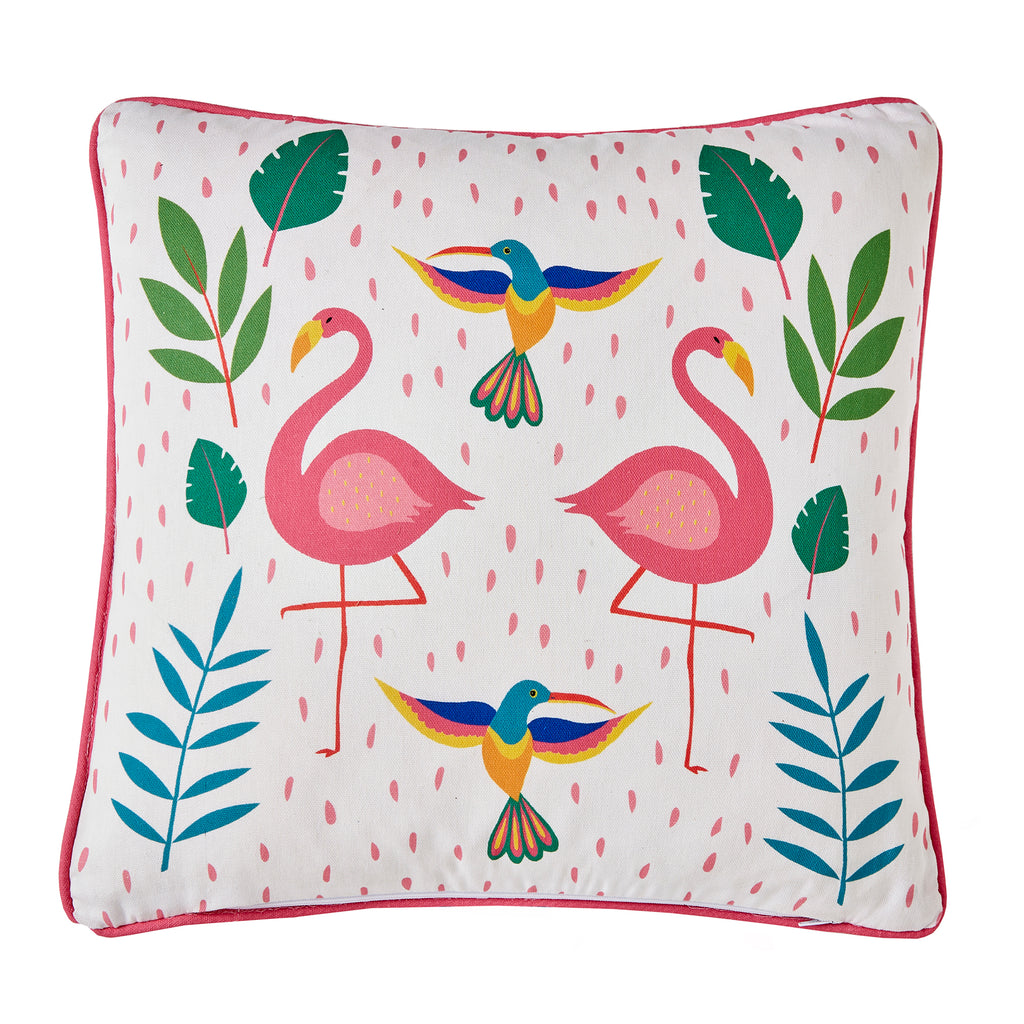 Fusion Outdoor Tropical Flamingo 43cm x 43cm Cushion