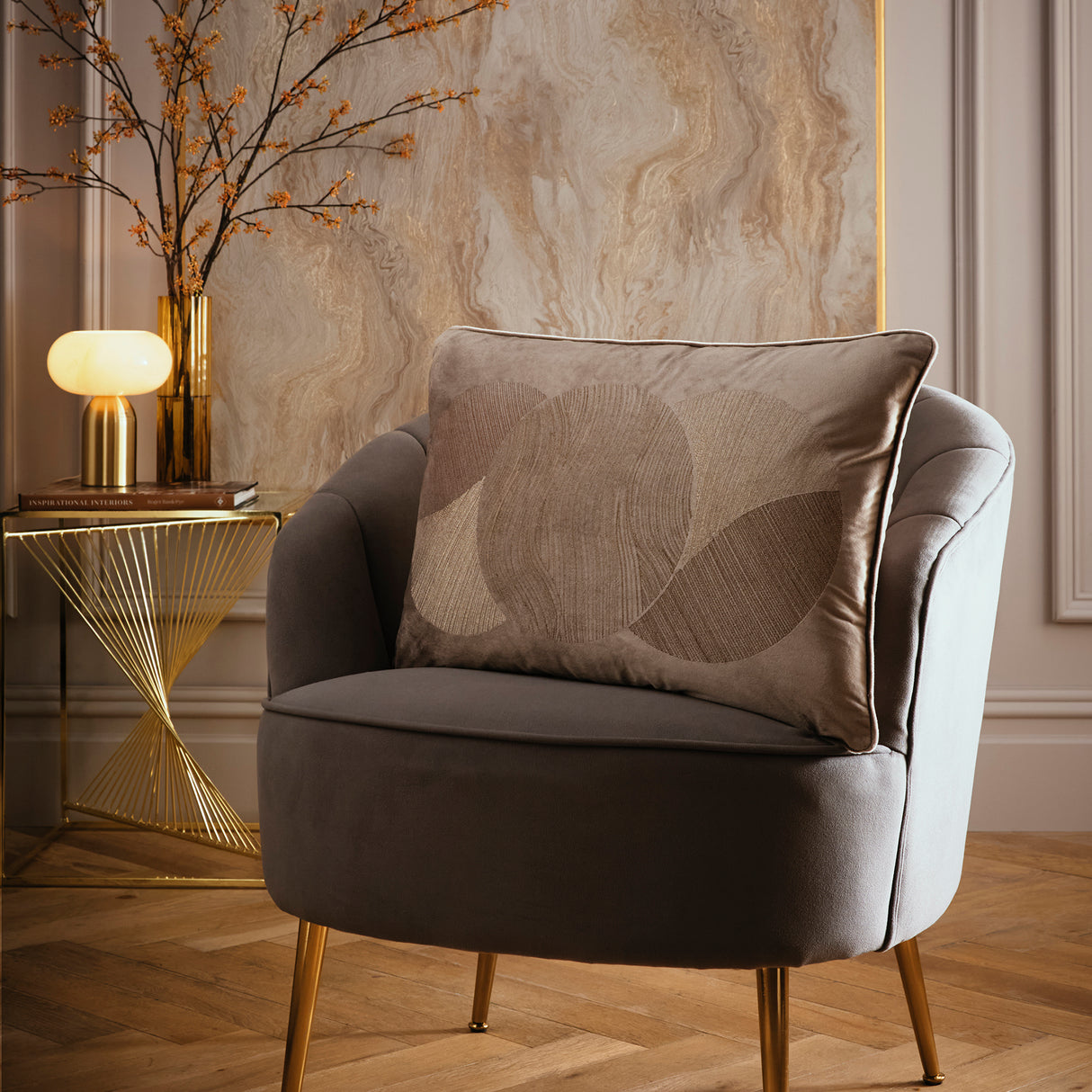 Laurence Llewelyn Bowen Venus Desire Mink 40cm x 60cm Polyester Filled Cushion