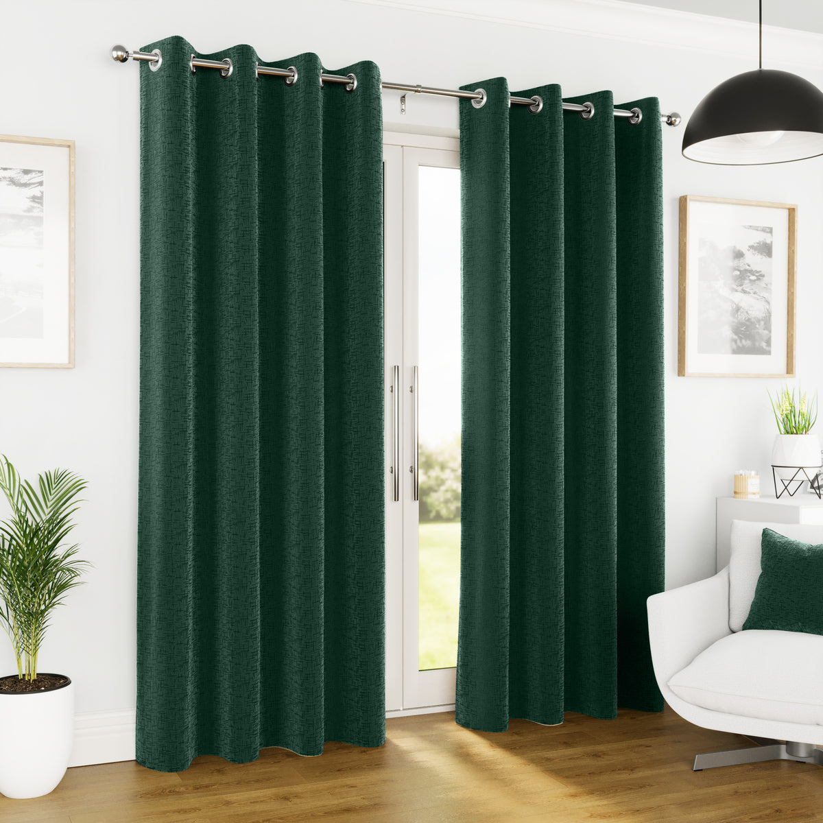 Tyrone Vogue Thermal Blockout Semi Plain Eyelet Curtains