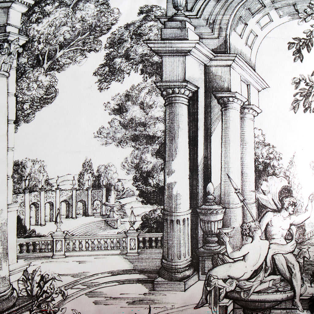 Laurence Llewelyn Bowen Vista Monochrome 43cm x 43cm Polyester Filled Cushion