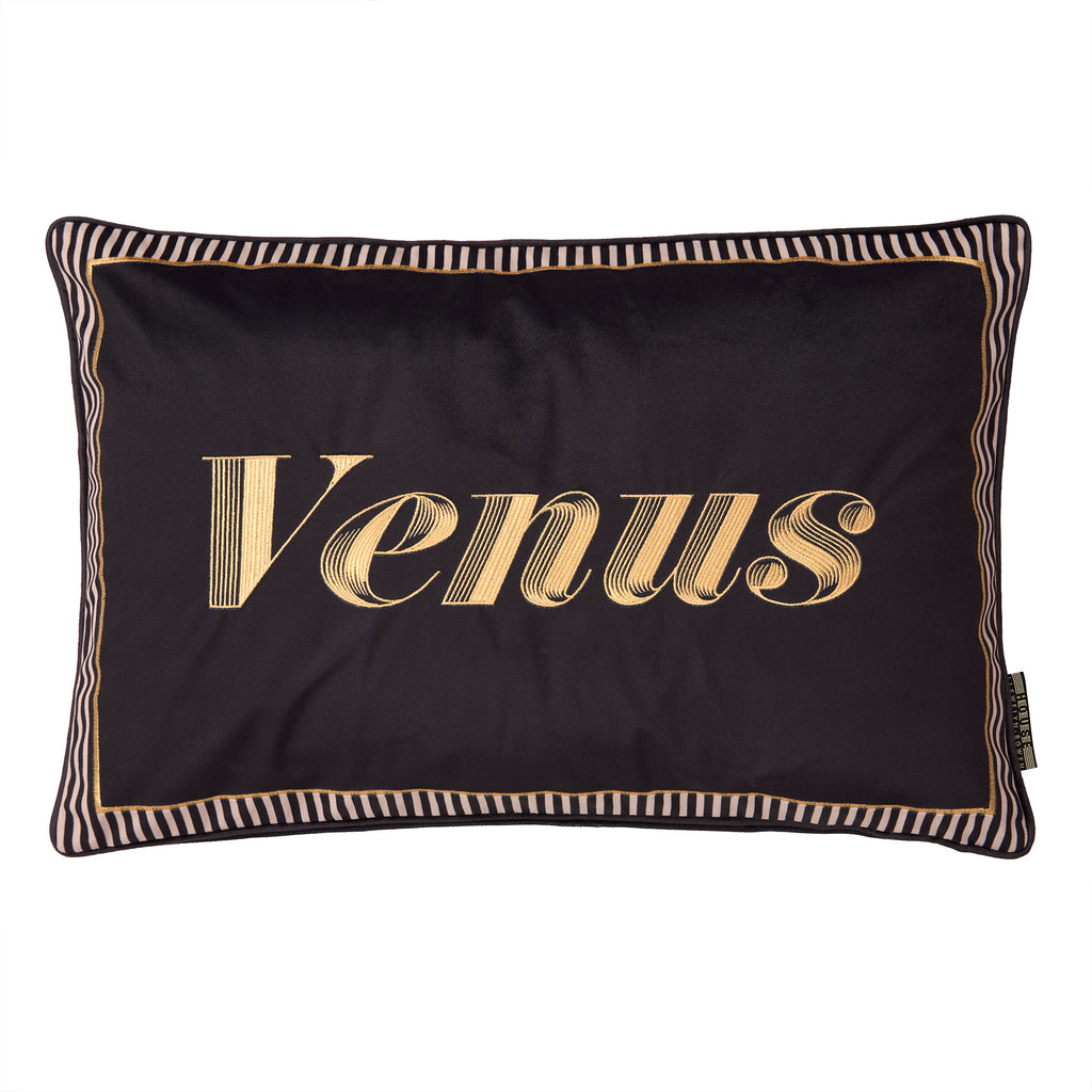 Laurence Llewelyn Bowen Venus Signature Black 40cm x 60cm Polyester Filled Cushion
