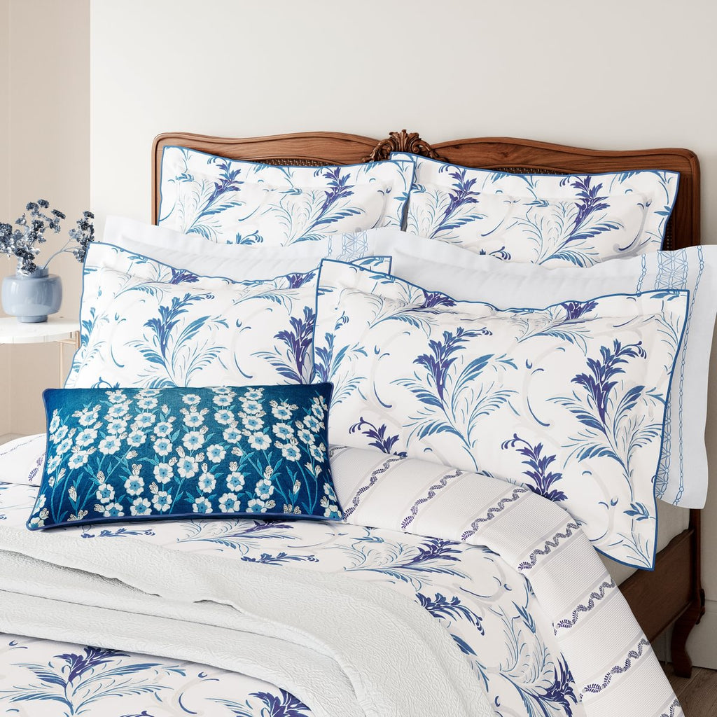 V&A Baroque Indigo Blue Duvet Set