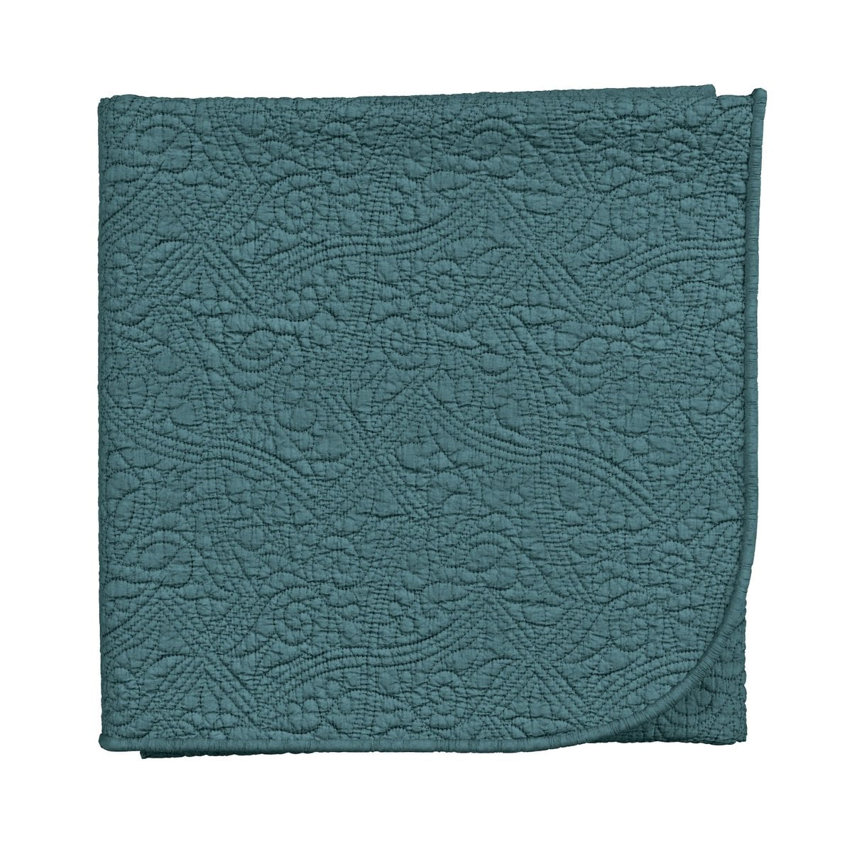 V & A Botanical Harmony Teal & Claret Duvet Set