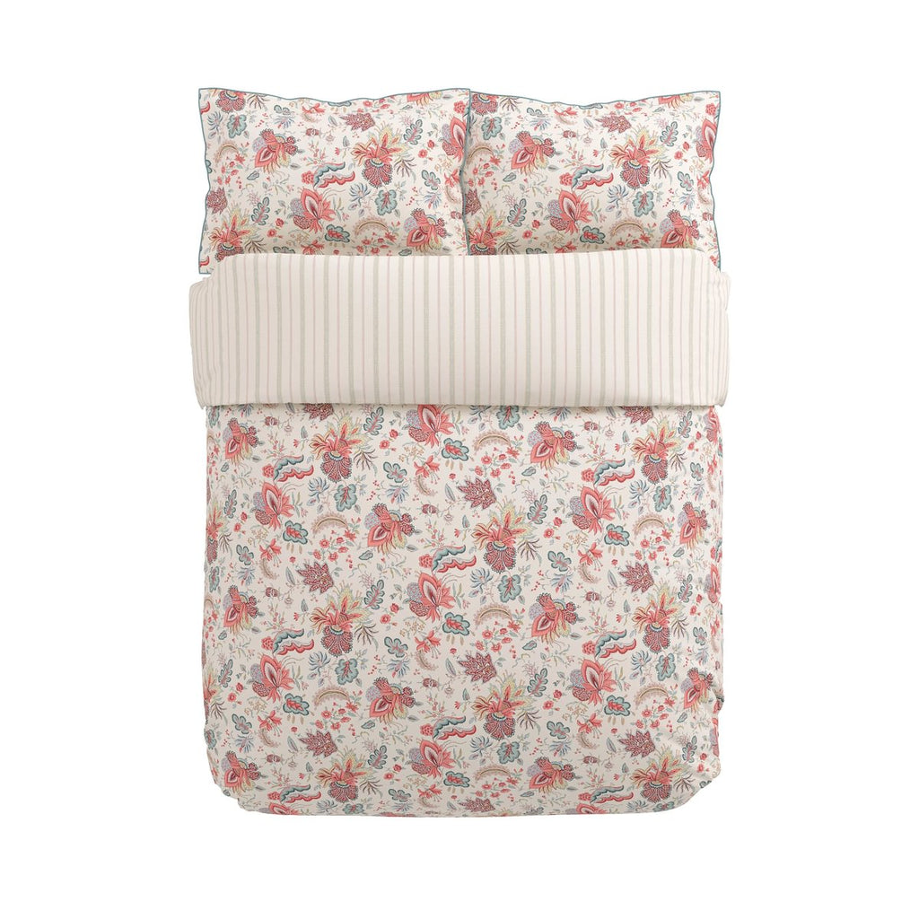V & A Chintz Reverie Red & Teal Duvet Set