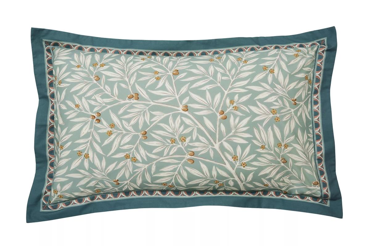 Morris & Co & V&A Morris Room Willow Sage Green & Gold Duvet Set