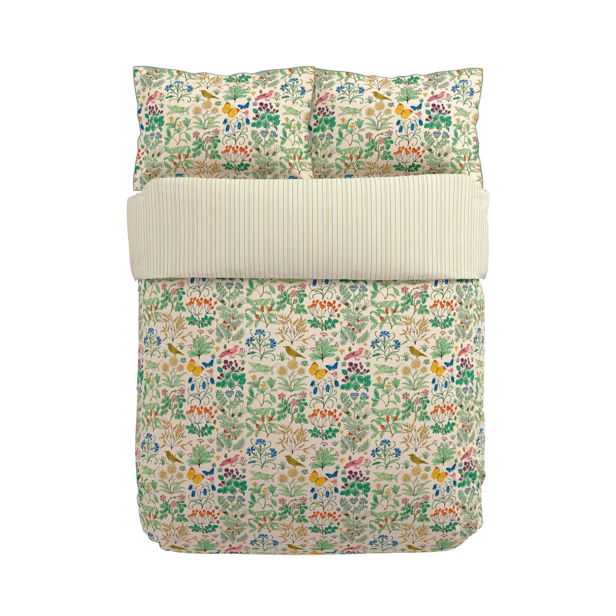V & A Wild Garden Green Duvet Set