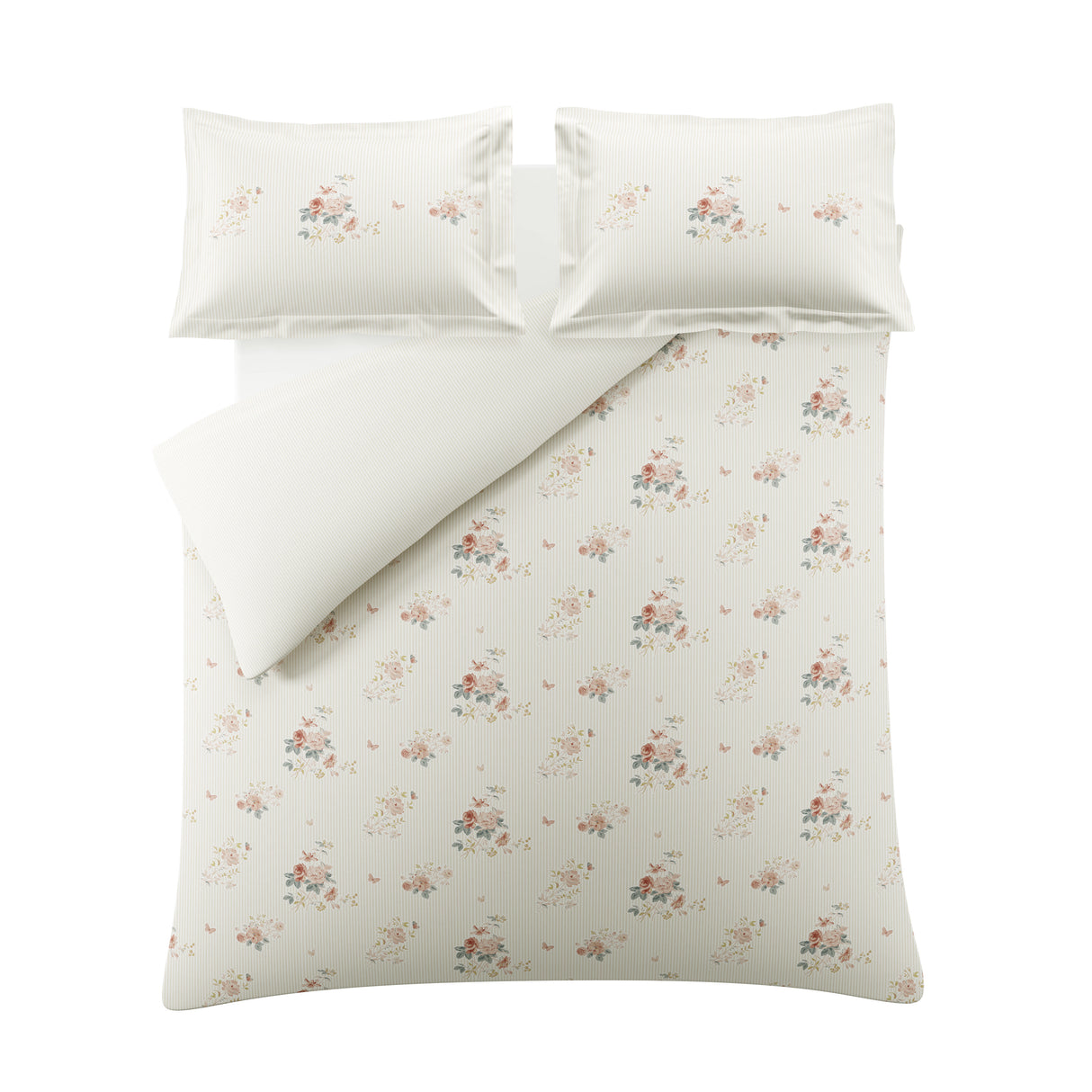 Sophie Allport Vintage Rose Pink Natural Duvet Set