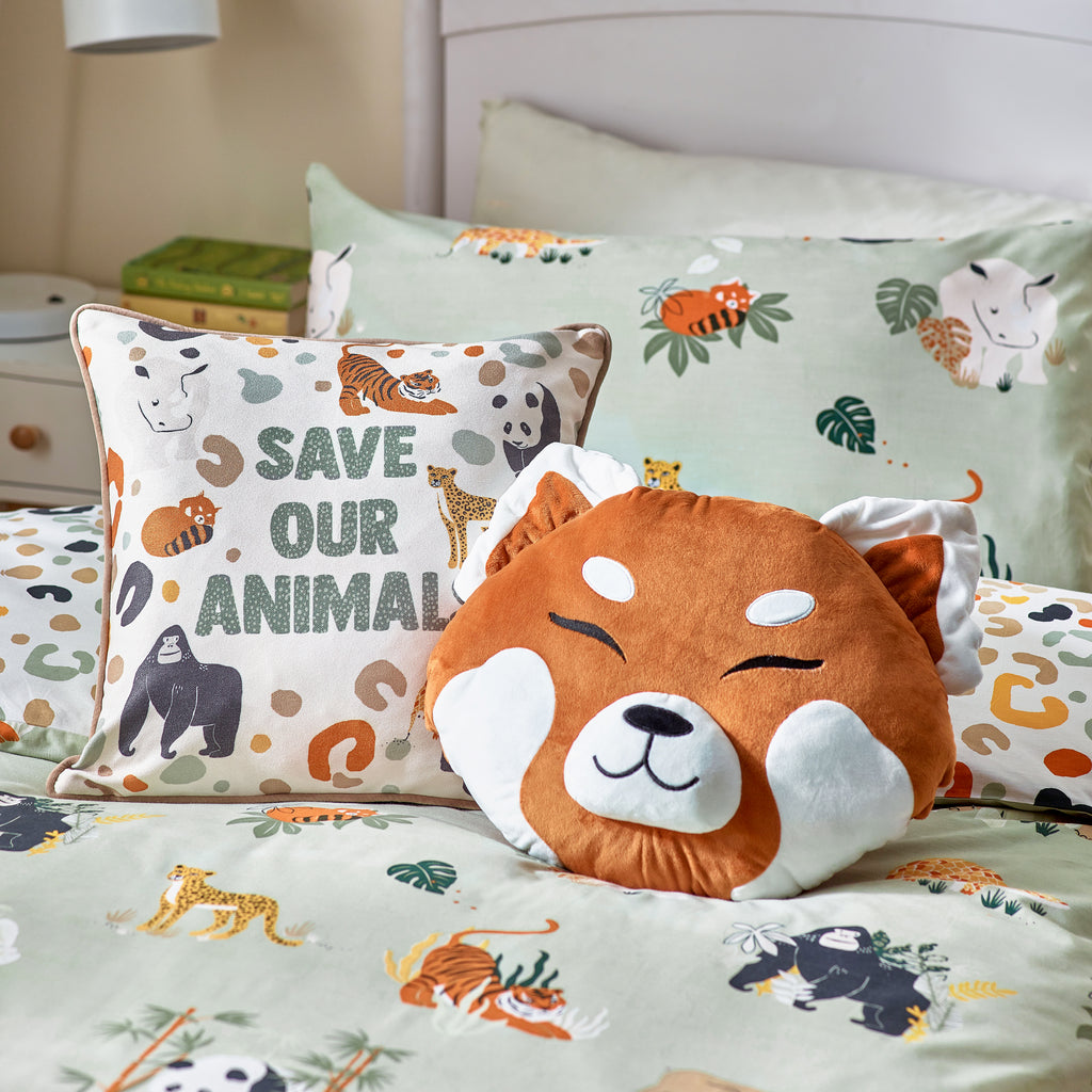 Little Furn Wildlife Multi/Green Duvet Set