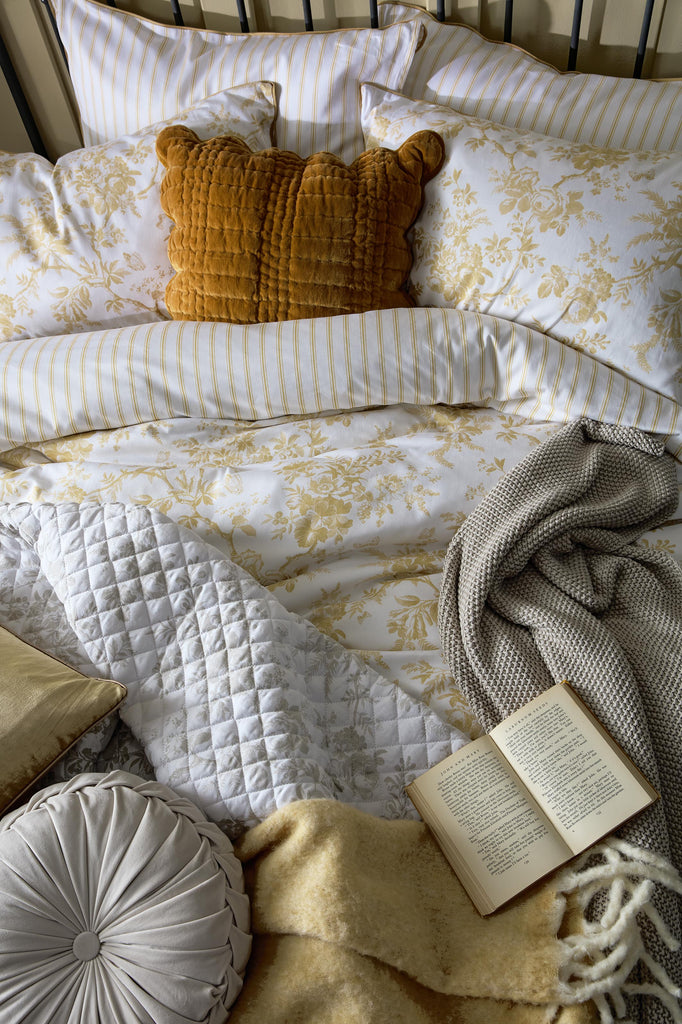 Laura Ashley Walled Garden Ochre Yellow Duvet Set