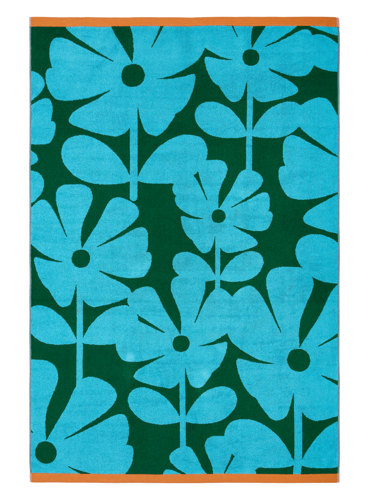 Orla Kiely Wildflower 100% Cotton 580gsm Towels