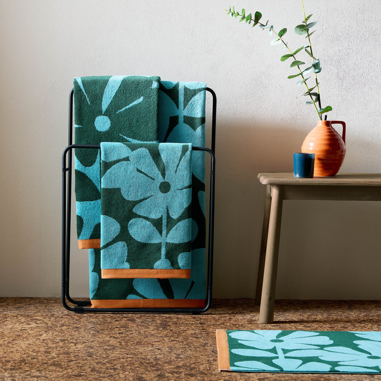 Orla Kiely Wildflower 100% Cotton 580gsm Towels