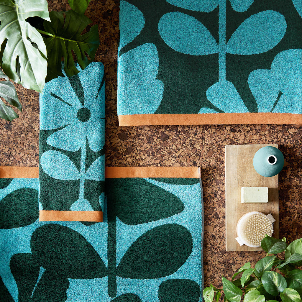 Orla Kiely Wildflower 100% Cotton 580gsm Towels
