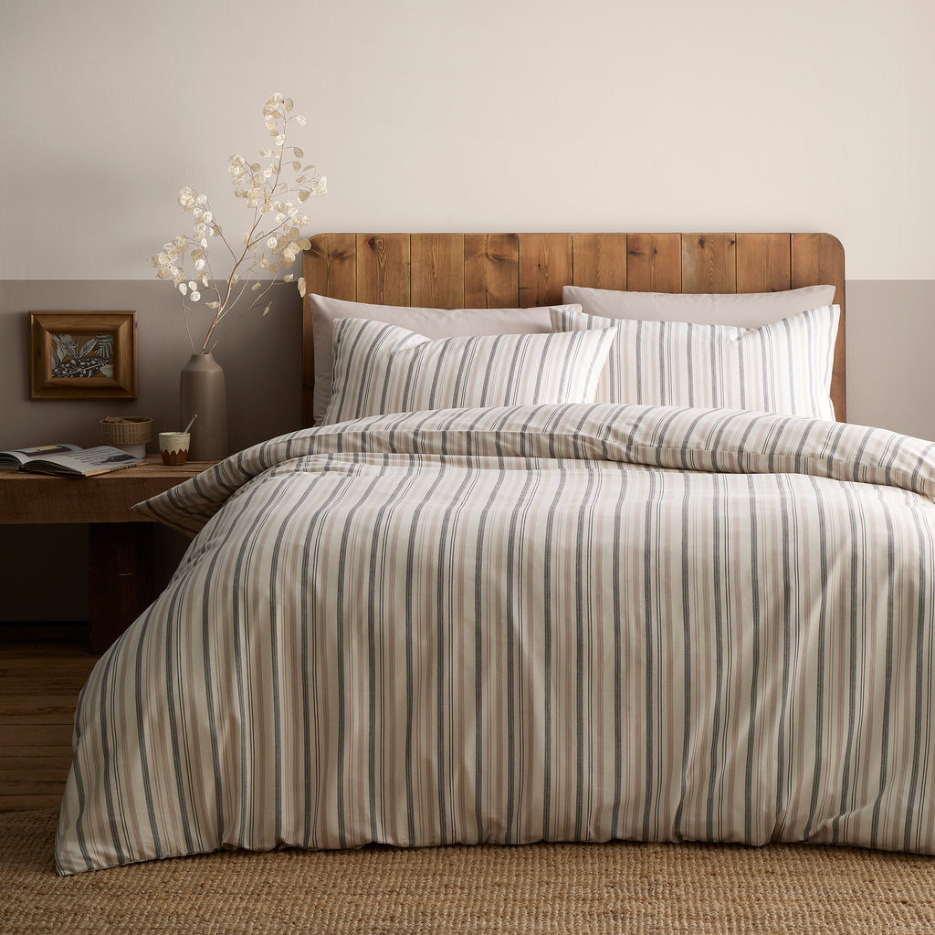 Appletree Yarn Dyed Woven Wide Stripe Duvet Set