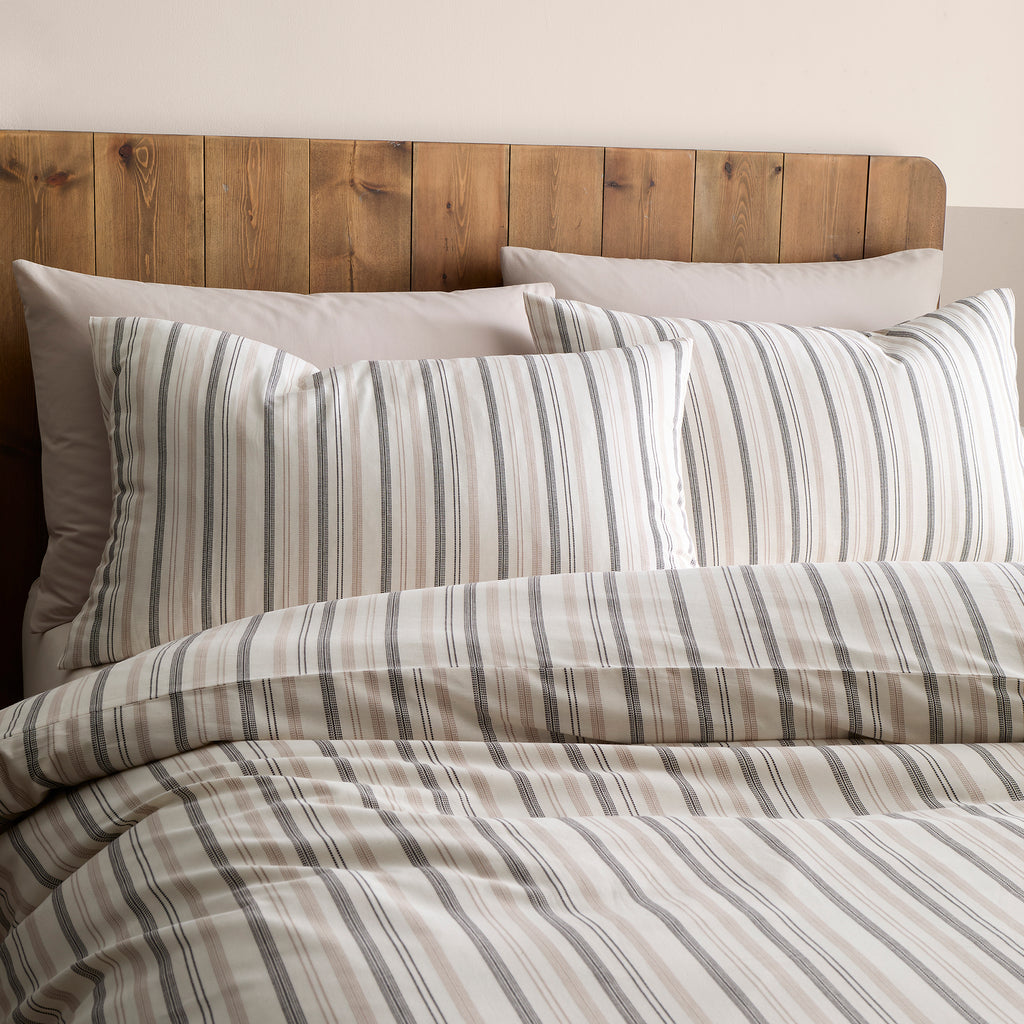 Appletree Yarn Dyed Woven Wide Stripe Duvet Set