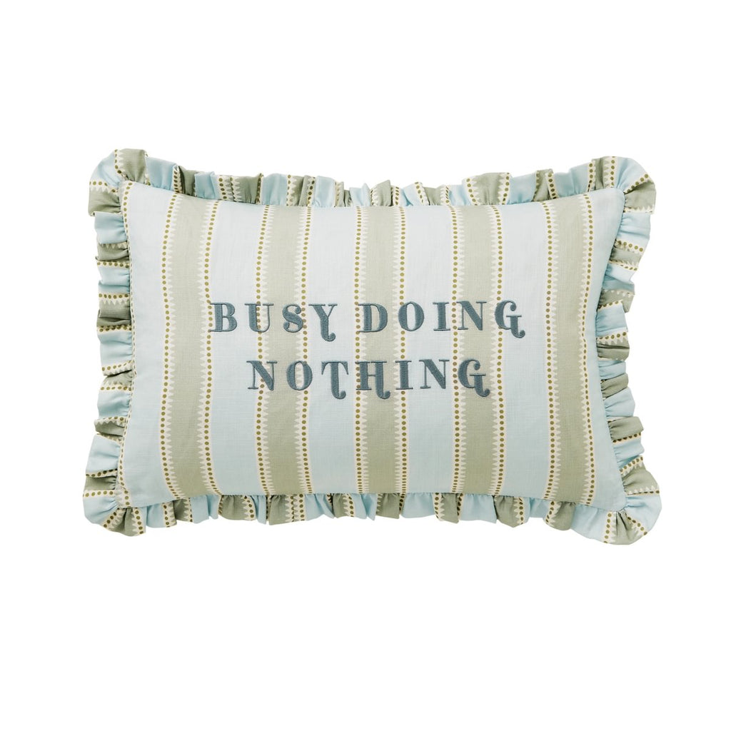 Yvonne Allen Busy Doing Nothing Multi 60cm x 40cm Fibre Filled Cushion