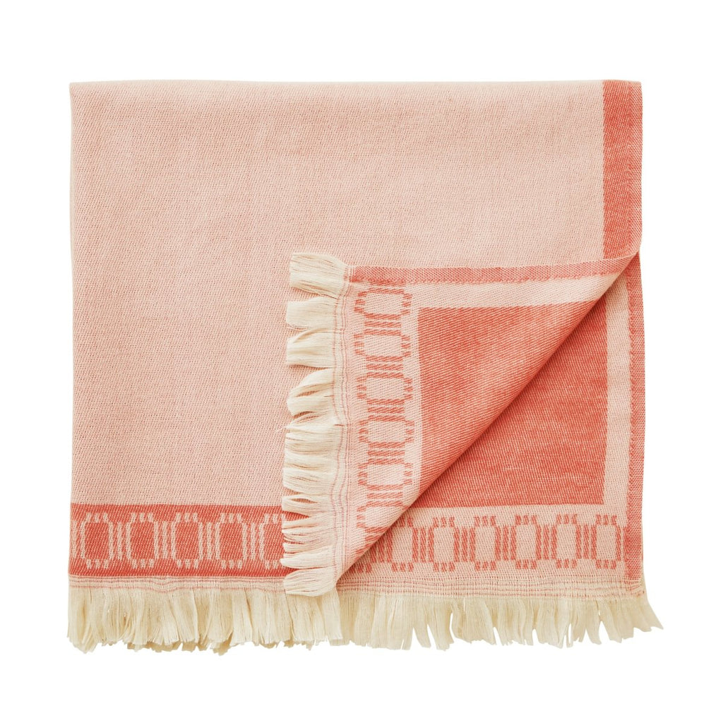 Yvonne Allen Leopard Vintage Rose 130cm x 180cm Throw