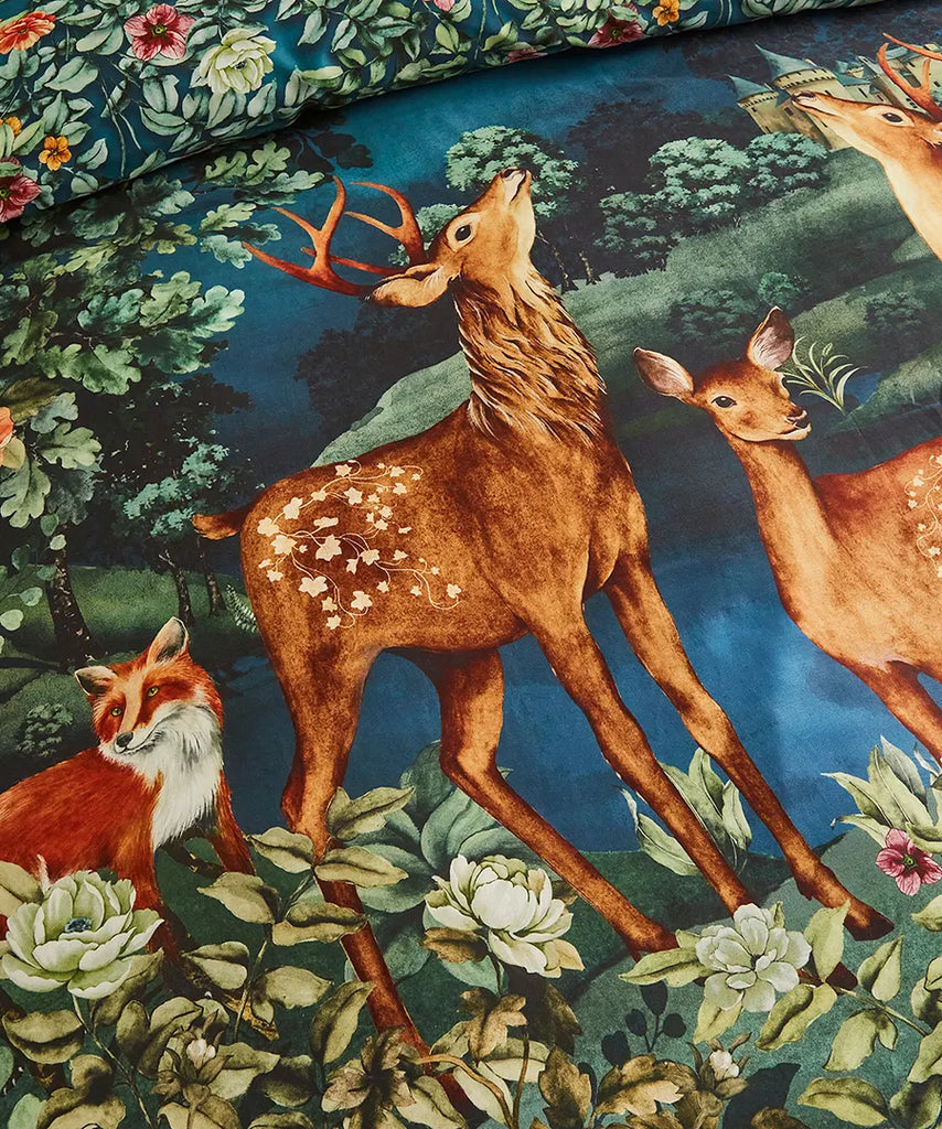 Joe Browns ZB221 Forest Oasis Green Sateen Duvet Set