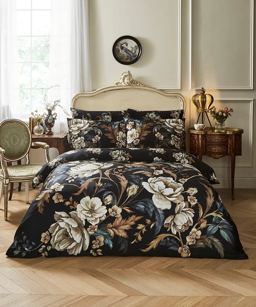 Joe Browns ZB223 Midnight Bloom Black Duvet Set