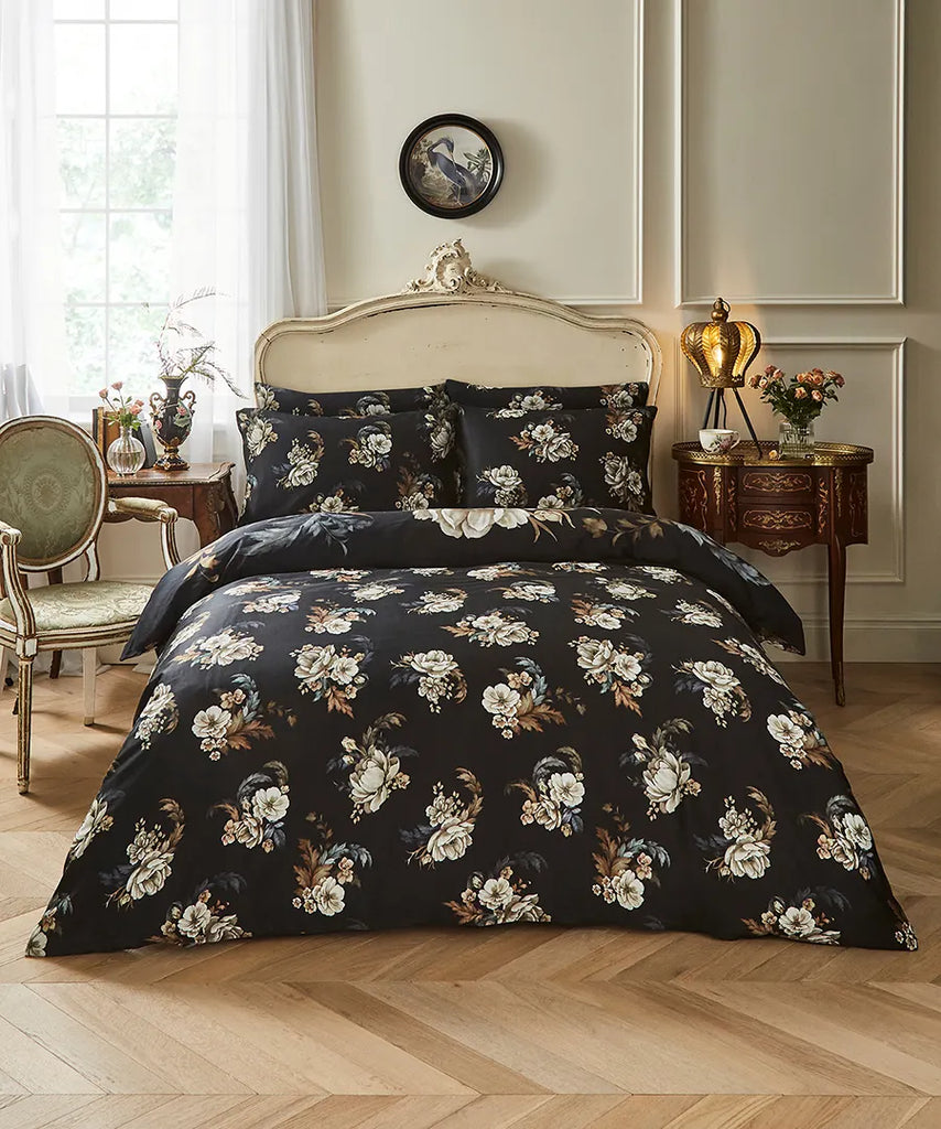 Joe Browns ZB223 Midnight Bloom Black Duvet Set