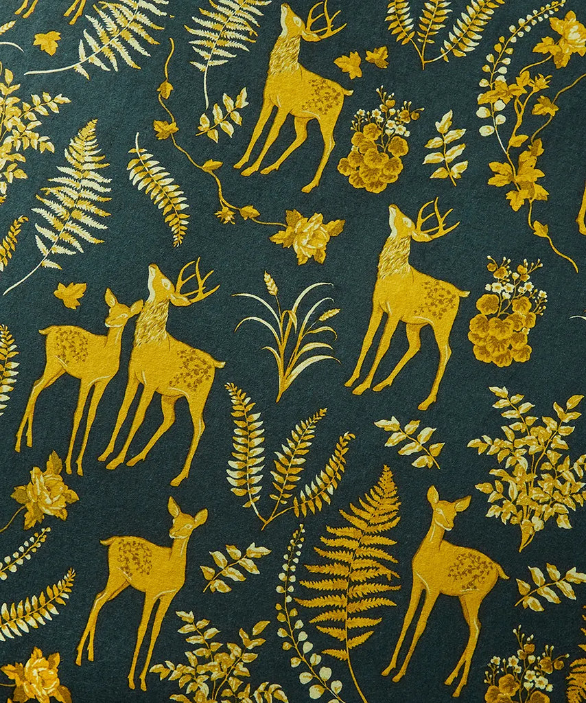 Joe Browns ZB255 Whimsy Woodland 100% Brushed Cotton Green Duvet Set