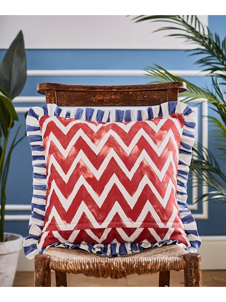 Joe Browns ZC280A Floral Vivid Blue Reversible 45cm x 45cm Cushion