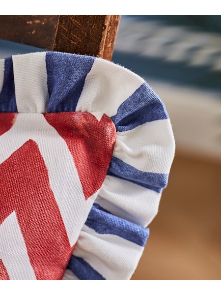 Joe Browns ZC280A Floral Vivid Blue Reversible 45cm x 45cm Cushion