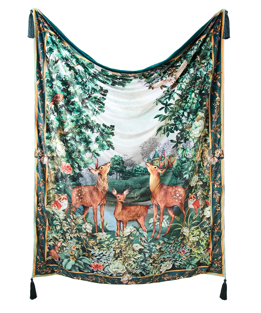 Joe Browns ZC374 Forest Oasis Fleece 140cm x 170cm Throw