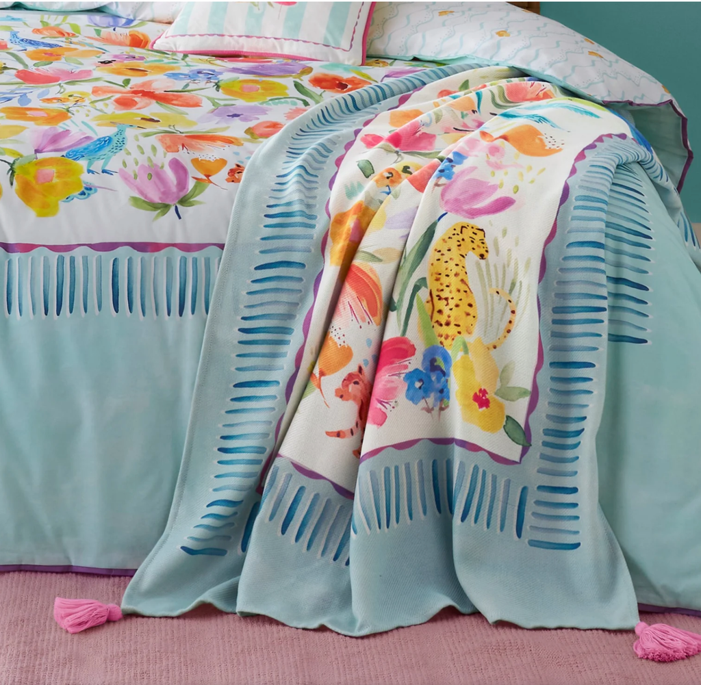 Appletree Style Festival Duck Egg Duvet Set