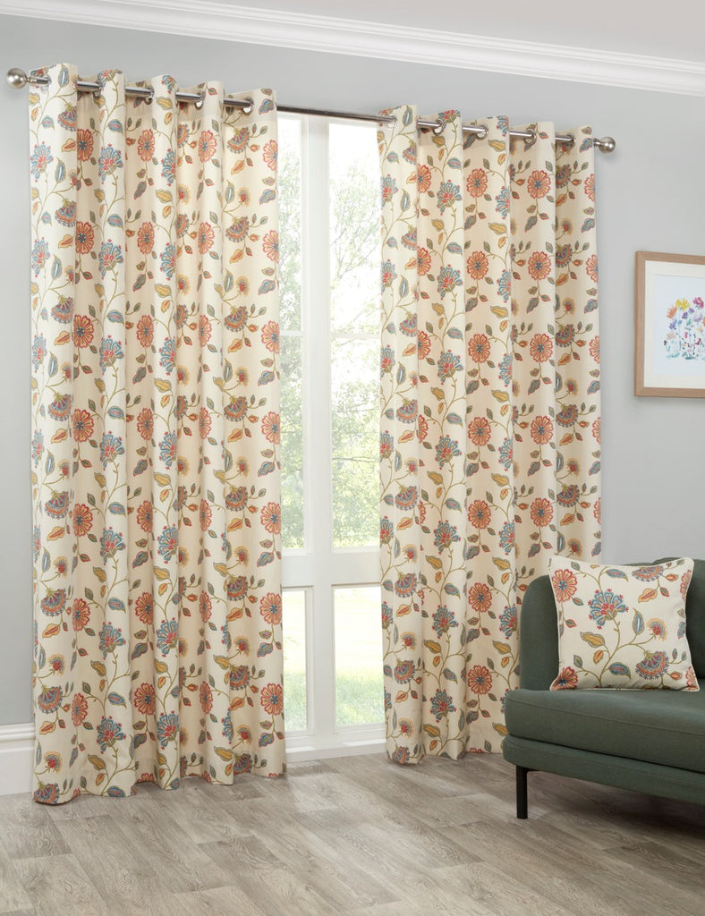 Sundour Shelley Multi Eyelet Lined Curtains