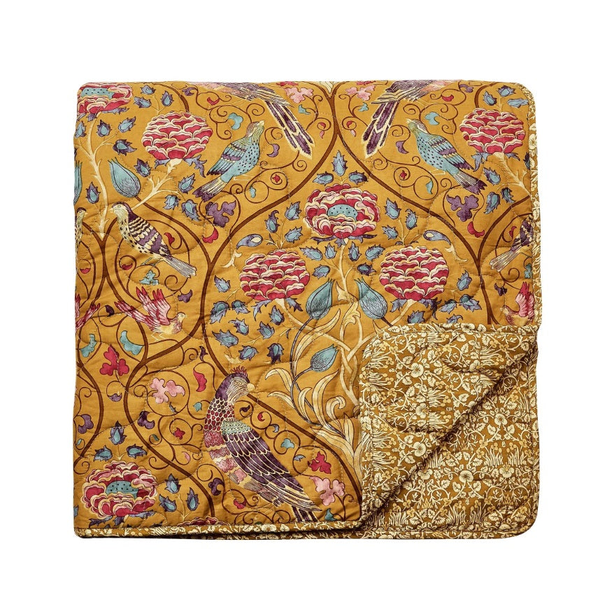 Morris & Co Seasons by May Saffron Duvet Set