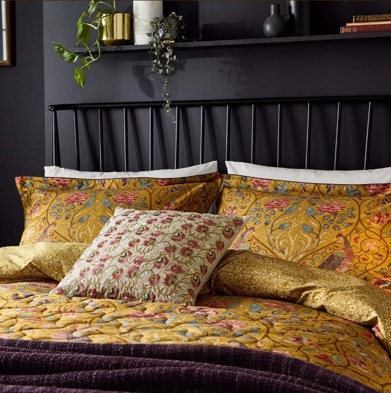 Morris & Co Seasons by May Saffron Duvet Set
