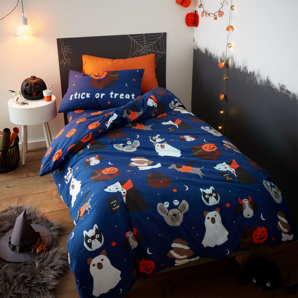 Catherine Lansfield Kids Halloween Dogs Bedding