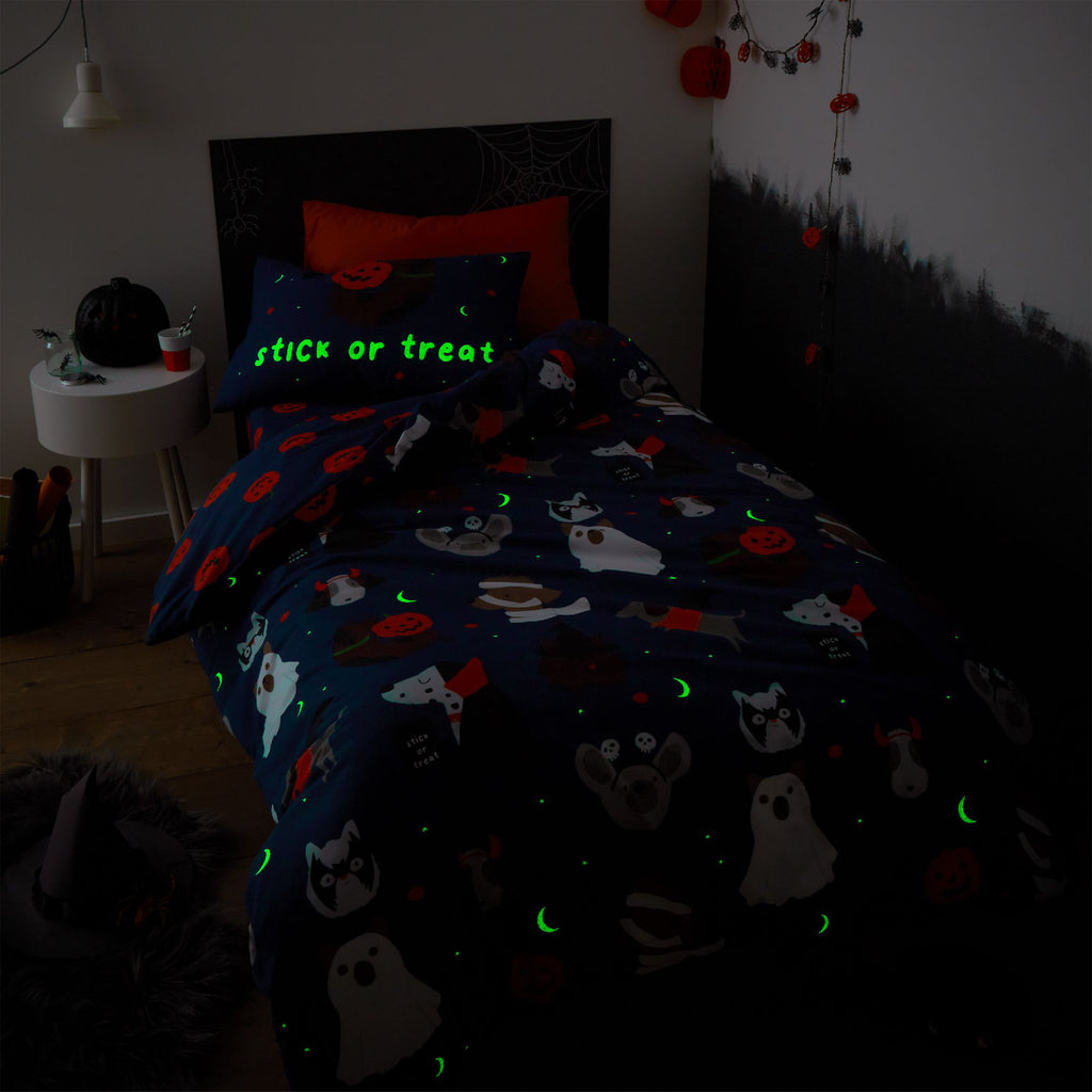 Catherine Lansfield Kids Halloween Dogs Bedding