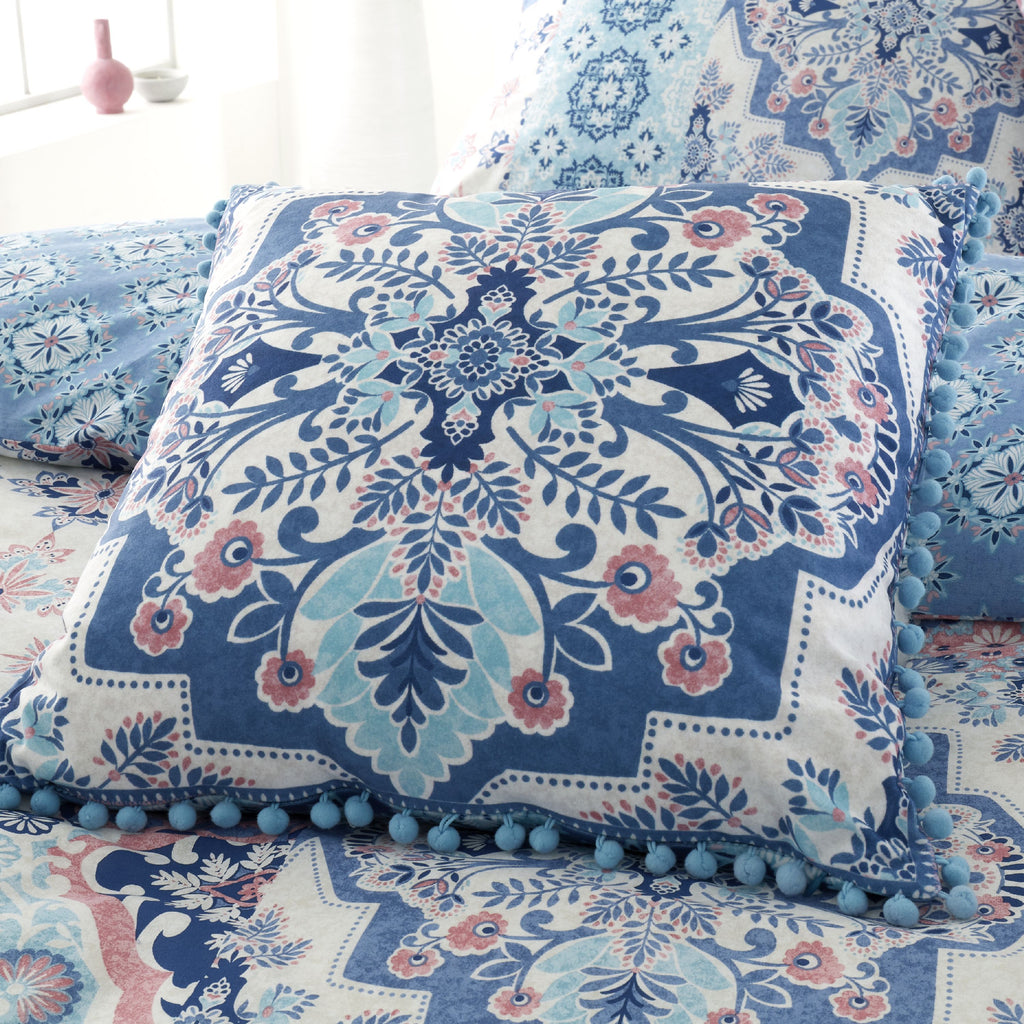 Catherine Lansfield Boho Patchwork Blue Bedding