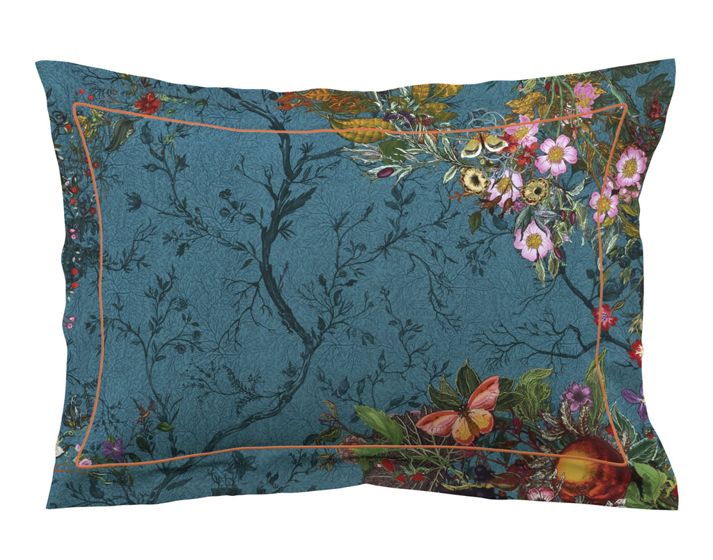 Timorous Beasties Bloomsbury Garden Teal Quilt Set