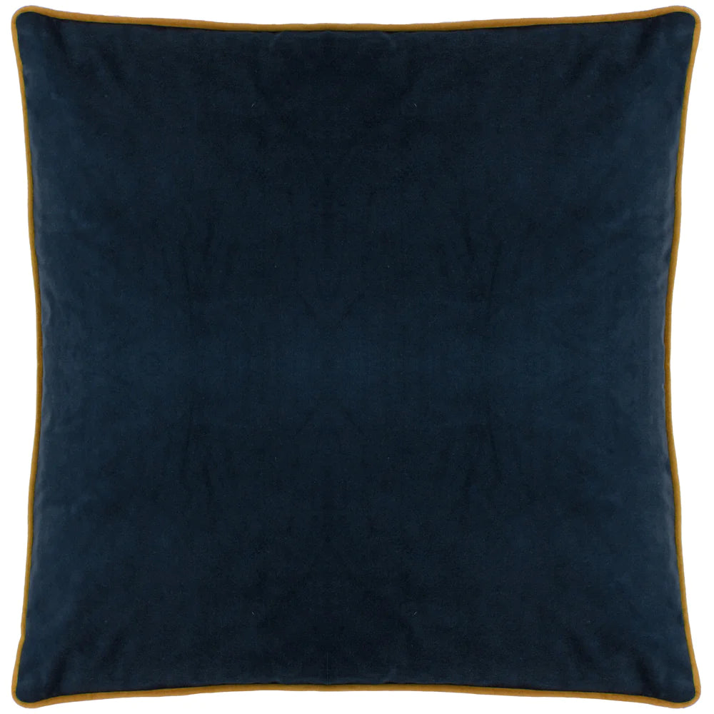 Evans Lichfield Chatsworth Artichoke Velvet Piped 50cm x 50cm Cushion