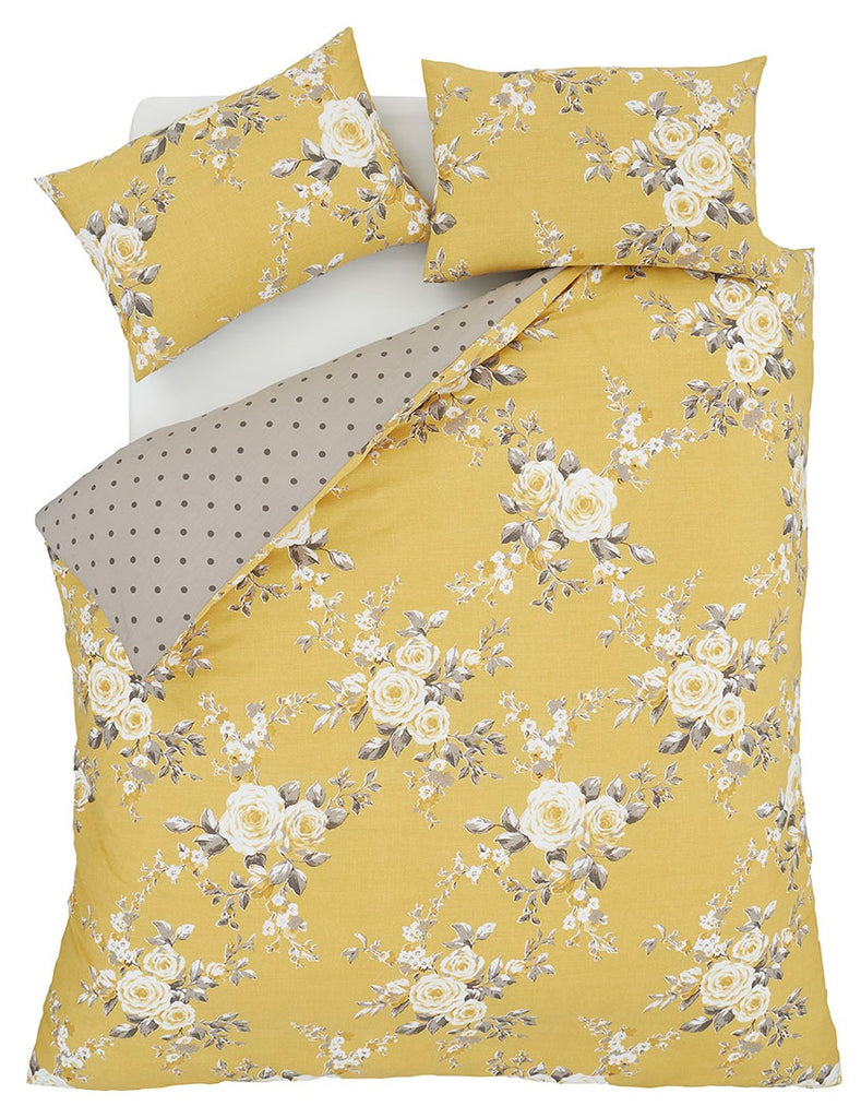 Catherine Lansfield Canterbury Ochre Bedding
