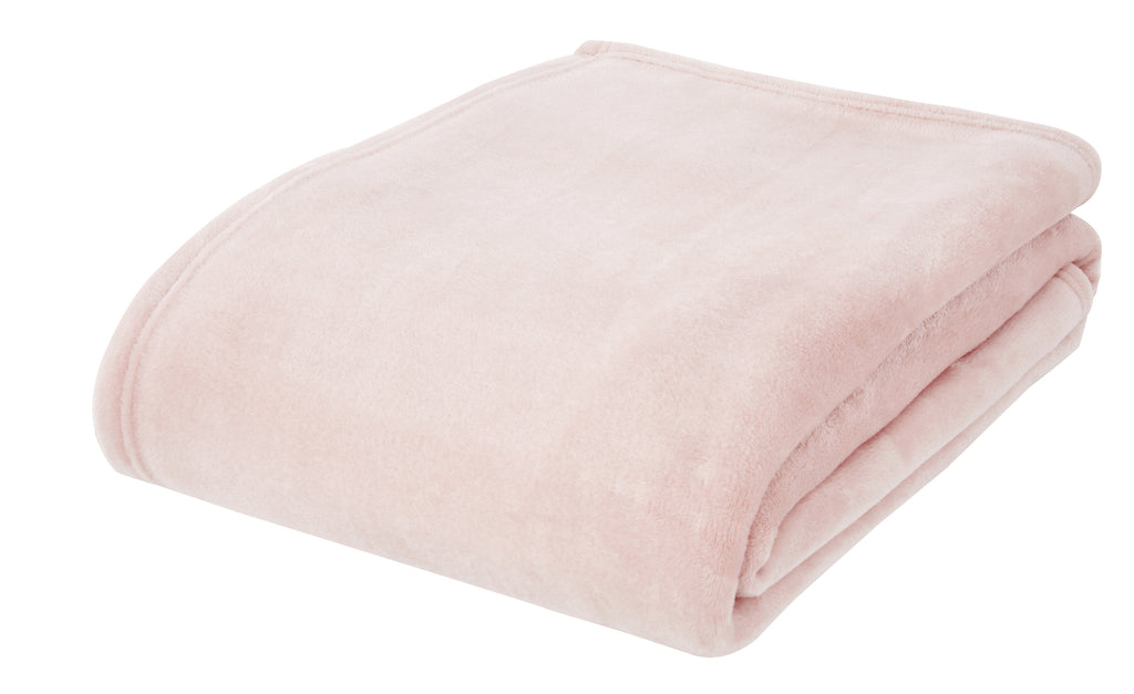 Catherine Lansfield Plain Raschel Velvet Touch 200cm x 240cm Throws