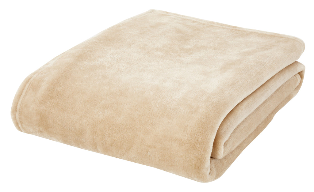 Catherine Lansfield Plain Raschel Velvet Touch 200cm x 240cm Throws