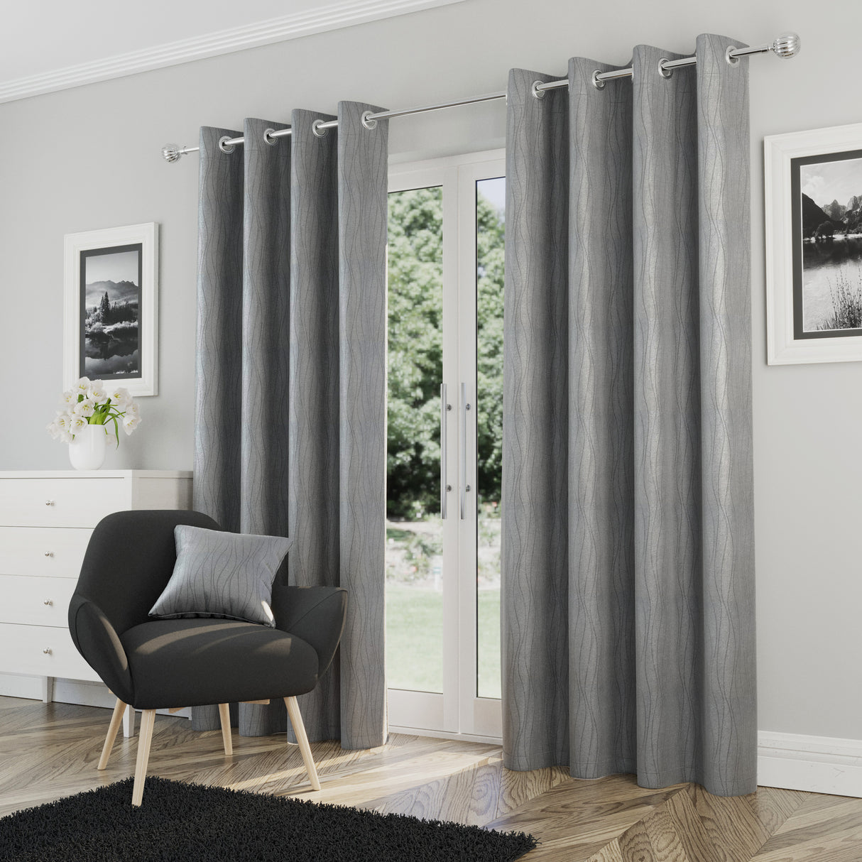 Tyrone Goodwood Thermal Blockout Eyelet Curtains