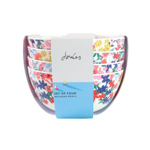 Joules Outdoor Dining Melamine Bowls Set of 4