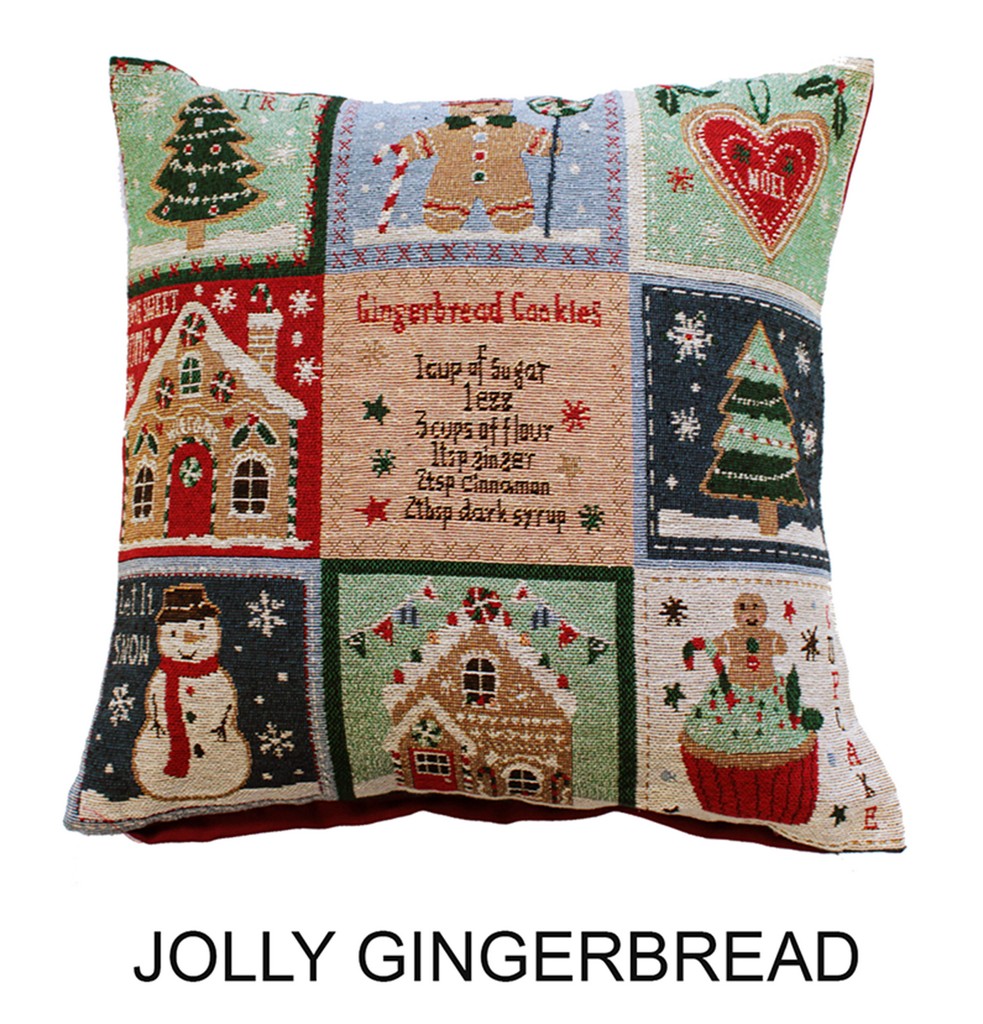 Portfolio Home Christmas Filled 43cm x 43cm Cushion