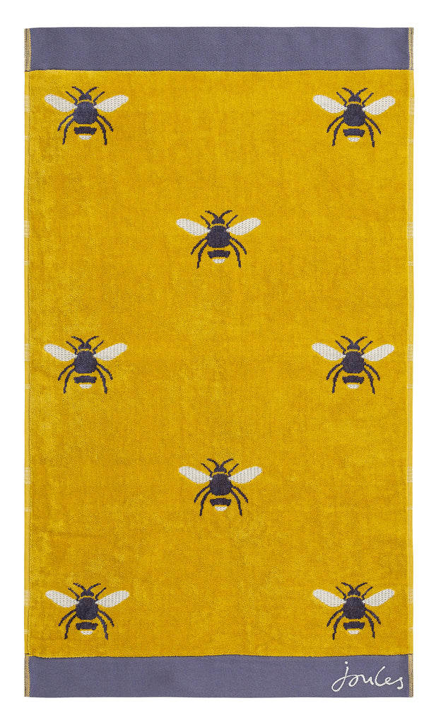 Joules Botanical Bee Gold Towels Charmed Interiors
