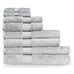 Paoletti Cleopatra 100% Combed Egyptian Cotton 600gsm Silver Towels